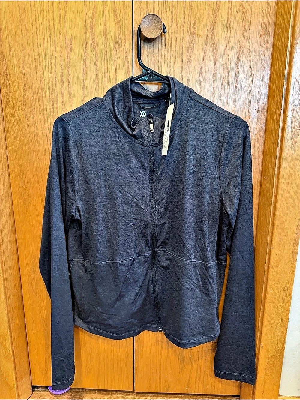 All in Motion Soft Stretch Jacket Full-Zip Black Large